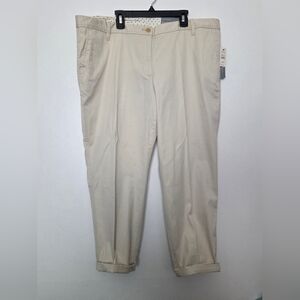 Talbots Girlfriend Chino Pant cropped size 16W Petites